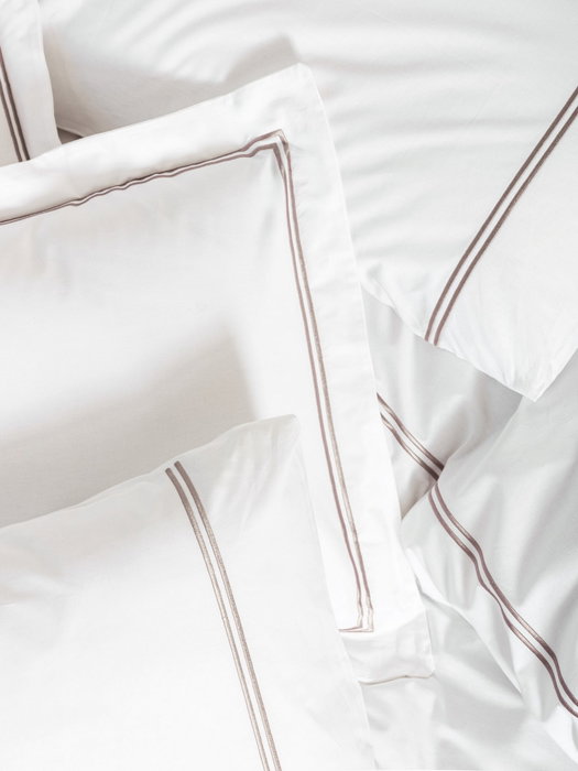 L'essentiel linge de maison Juego de funda de edredón Mehves Blanco y Gris L'essentiel linge de maison Juego de funda de edredón Mehves Blanco y Gris